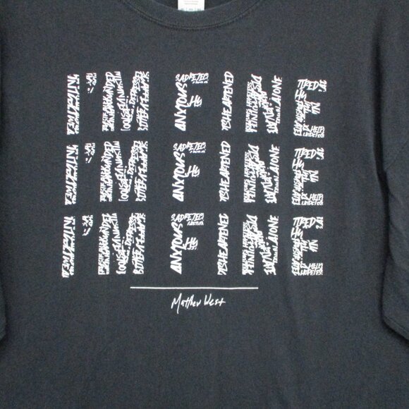 Gildan Mathew West I'm Fine Graphic Print Quote Black Men Size | XXL - Picture 3 of 13